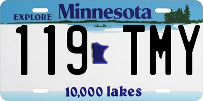MN license plate 119TMY