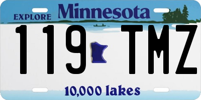 MN license plate 119TMZ