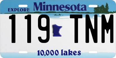 MN license plate 119TNM