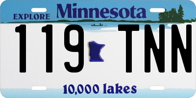 MN license plate 119TNN