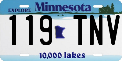 MN license plate 119TNV