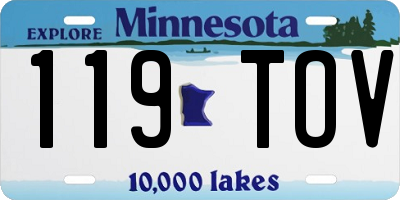 MN license plate 119TOV