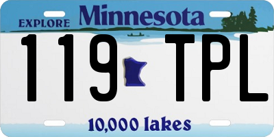 MN license plate 119TPL