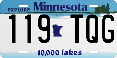 MN license plate 119TQG