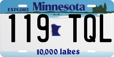 MN license plate 119TQL