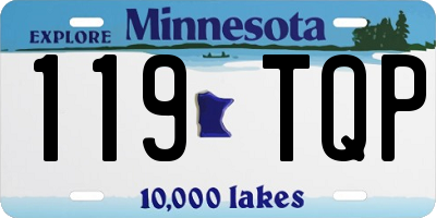 MN license plate 119TQP