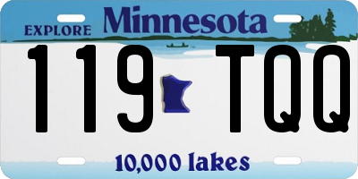 MN license plate 119TQQ