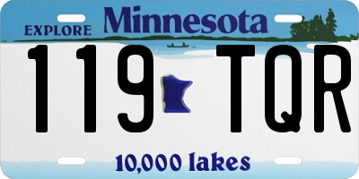 MN license plate 119TQR