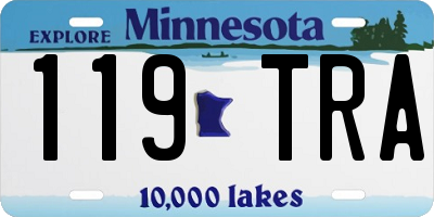 MN license plate 119TRA