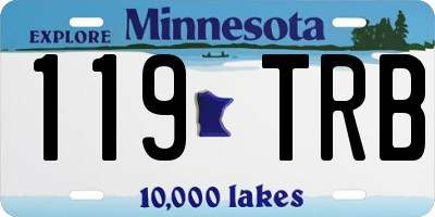 MN license plate 119TRB