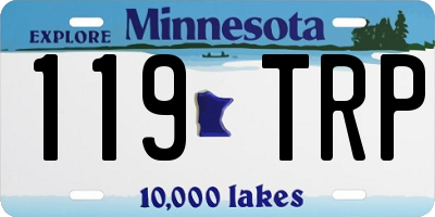 MN license plate 119TRP