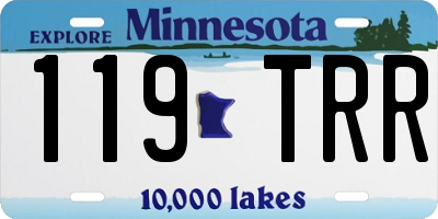 MN license plate 119TRR