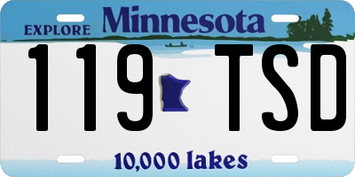MN license plate 119TSD