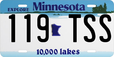 MN license plate 119TSS