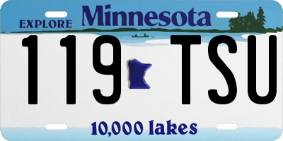 MN license plate 119TSU