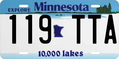 MN license plate 119TTA