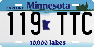 MN license plate 119TTC