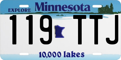 MN license plate 119TTJ
