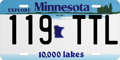 MN license plate 119TTL