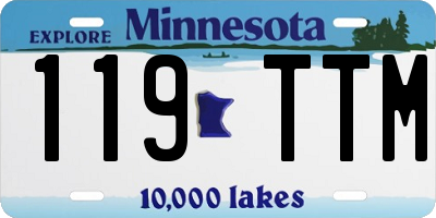 MN license plate 119TTM