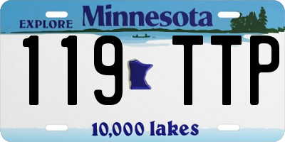 MN license plate 119TTP