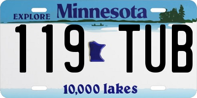 MN license plate 119TUB