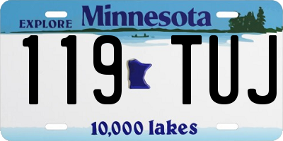 MN license plate 119TUJ