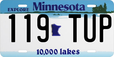MN license plate 119TUP