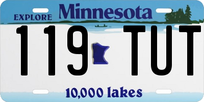 MN license plate 119TUT