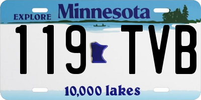 MN license plate 119TVB