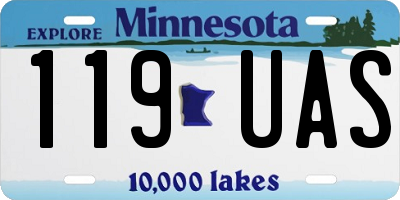 MN license plate 119UAS