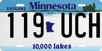 MN license plate 119UCH