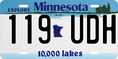 MN license plate 119UDH