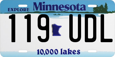 MN license plate 119UDL