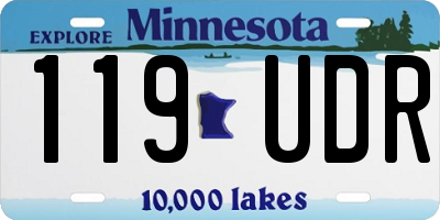 MN license plate 119UDR