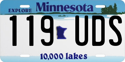 MN license plate 119UDS