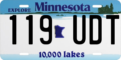 MN license plate 119UDT