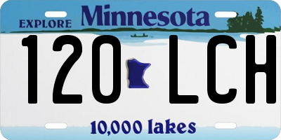 MN license plate 120LCH