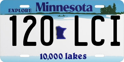MN license plate 120LCI