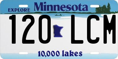 MN license plate 120LCM