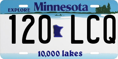 MN license plate 120LCQ