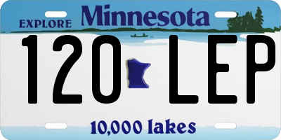 MN license plate 120LEP