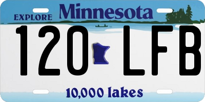 MN license plate 120LFB