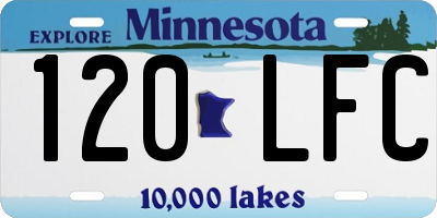 MN license plate 120LFC
