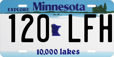 MN license plate 120LFH