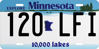 MN license plate 120LFI