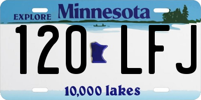 MN license plate 120LFJ
