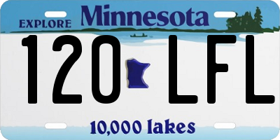 MN license plate 120LFL