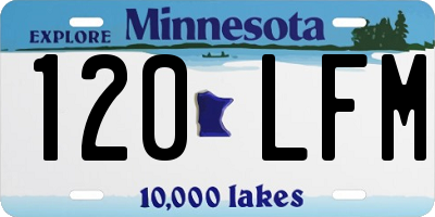 MN license plate 120LFM