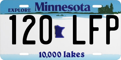 MN license plate 120LFP